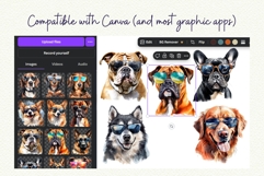 Cool Dogs Sunglasses Cute Dog Breed Clipart Watercolor Dog Product Image 6