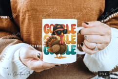 Cute Kids Gobble Turkey PNG Product Image 2