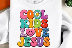 Cool Kids Love Jesus Christian Faith PNG Product Image 1