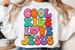 Cool Kids Love Jesus Christian Faith PNG Product Image 2