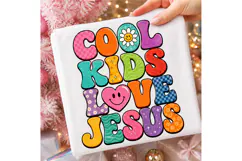 Cool Kids Love Jesus Christian Faith PNG Product Image 3