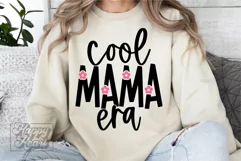 Cool Mama Era SVG - Flower Mom Life Design - Mothers Day PNG Product Image 1