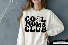 Cool Moms Club Black SVG, Mothers Day SVG Design Product Image 2