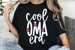 Flower Cool Oma Era SVG - Blessed Oma Life - Oma Mode PNG Product Image 4