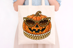 Cool Pumpkin Rhinestone PNG Design Product Image 4