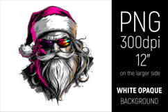 Cool Santa Clipart. Perfect for Christmas crafts, apparel printing, posters, cards, sublimation projects, stickers, and festive digital designs.