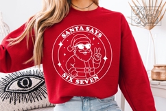 Cool Santa Says Six Seven SVG PNG Funny Christmas Teen Product Image 5