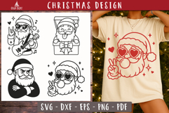 Cool Santa SVG Funny Christmas cheer designs