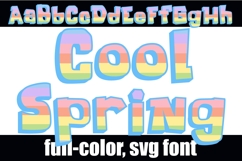 Cool Spring Color Font Product Image 1