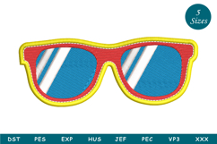 Cool Summer Glasses-Embroidery Design Product Image 1