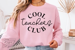 Cool Teachers Club SVG PNG - Teacher Shirt Design Product Image 4