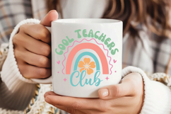 Cool Teachers Club SVG | Boho Teacher SVG | Teacher PNG Product Image 2