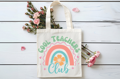 Cool Teachers Club SVG | Boho Teacher SVG | Teacher PNG Product Image 3