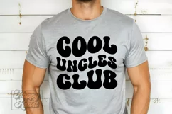 Retro Cool Uncles Club SVG - Promoted to Uncle Shirt SVG Product Image 5