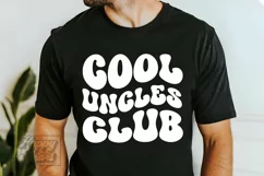Retro Cool Uncles Club SVG - Promoted to Uncle Shirt SVG Product Image 1