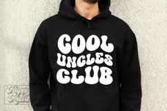 Retro Cool Uncles Club SVG - Promoted to Uncle Shirt SVG Product Image 2