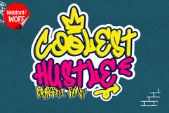 Coolest Hustle | Handwritten Graffiti Webfont for Urban idea Product Image 1