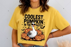 Coolest Pumpkin in the Patch PNG, Funny Goose Halloween Product Image 2