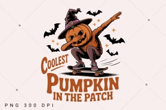 Coolest Pumpkin In The Patch PNG, Funny Halloween Pumpkin Product Image 1