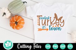 Thanksgiving SVG | Coolest Turkey in Town Product Image 2