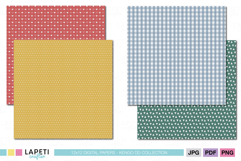 Printable scrapbook paper collection with timeless coordinating pattern backgrounds for journaling and paper crafts