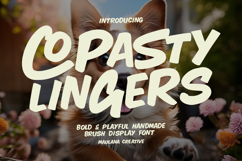 Copasty Lingers Bold Playful Handmade Brush Font Product Image 1