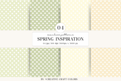 Pastel Polka Dot Seamless Patterns, digital papers, Product Image 1