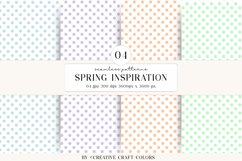 Pastel Polka Dot Seamless Patterns, digital papers, Product Image 1