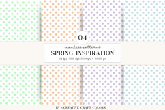 Pastel Polka Dot Seamless Patterns, digital papers, Product Image 1