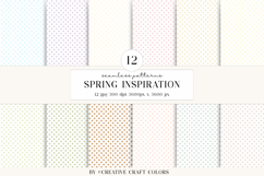 Pastel Polka Dot Seamless Patterns, digital papers Product Image 1