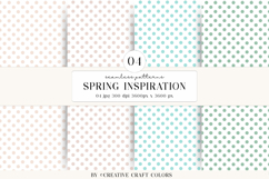 Pastel Polka Dot Seamless Patterns, digital papers, Product Image 1