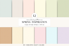 Pastel Polka Dot Seamless Patterns, digital papers Product Image 1