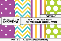 Easter Day Digital Paper, easter day background illustration Product Image 1