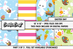 Easter Day Digital Paper, easter day background illustration Product Image 1
