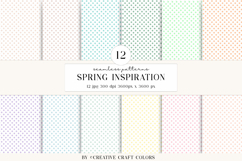 Pastel Polka Dot Seamless Patterns, digital papers, Product Image 2
