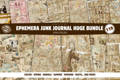 Ephemera Junk Journal Huge Bundle Product Image 1