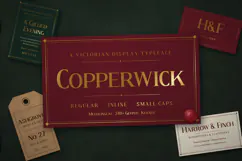 Copperwick Victorian Display Serif Font Product Image 1