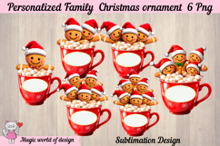 Personalized Gingerbread Family PNG Bundle, Custom Name Product Image 4