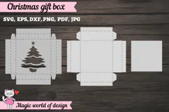 Christmas Tree Gift Box SVG, Christmas Tree Cut File Product Image 2