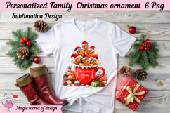 Family Christmas ornament clipart PNG bundle for sublimation Product Image 4