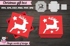Reindeer Christmas SVG File, Cute Winter Reindeer Design Product Image 3