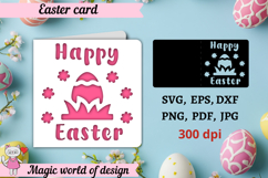 Easter Insert Card Paper Cut SVG Product Image 1