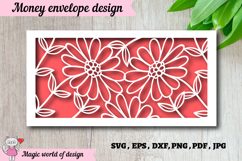 Birthday Money Envelope svg, Papercut Gift Product Image 1