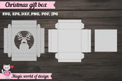 Reindeer Christmas SVG File, Cute Winter Reindeer Design Product Image 2