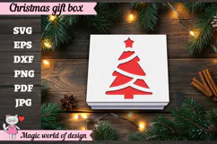 Christmas Tree Gift Box SVG, Christmas Tree Cut File Product Image 4