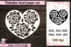 Valentine's Day Heart Paper Cut Design svg Product Image 1