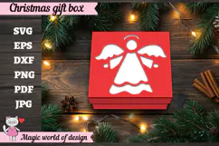 Christmas Gift Box SVG, 3D Layered Gift Box Paper Cut Product Image 4