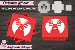 Reindeer Christmas SVG File, Cute Winter Reindeer Design Product Image 3