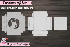 Christmas Gift Square Box SVG Product Image 2