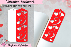 Valentine bookmark svg, layered papercut Product Image 2